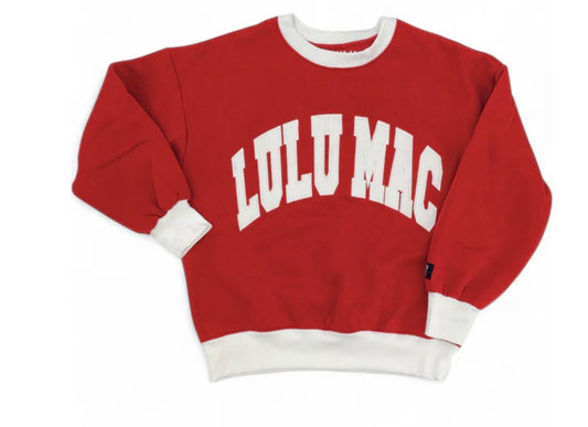 LuLu Mac Color Block Red/White