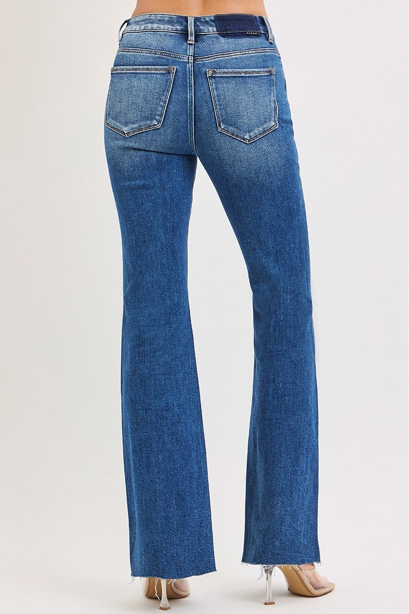 Southside HR Flare Jeans with Raw Cut Hem