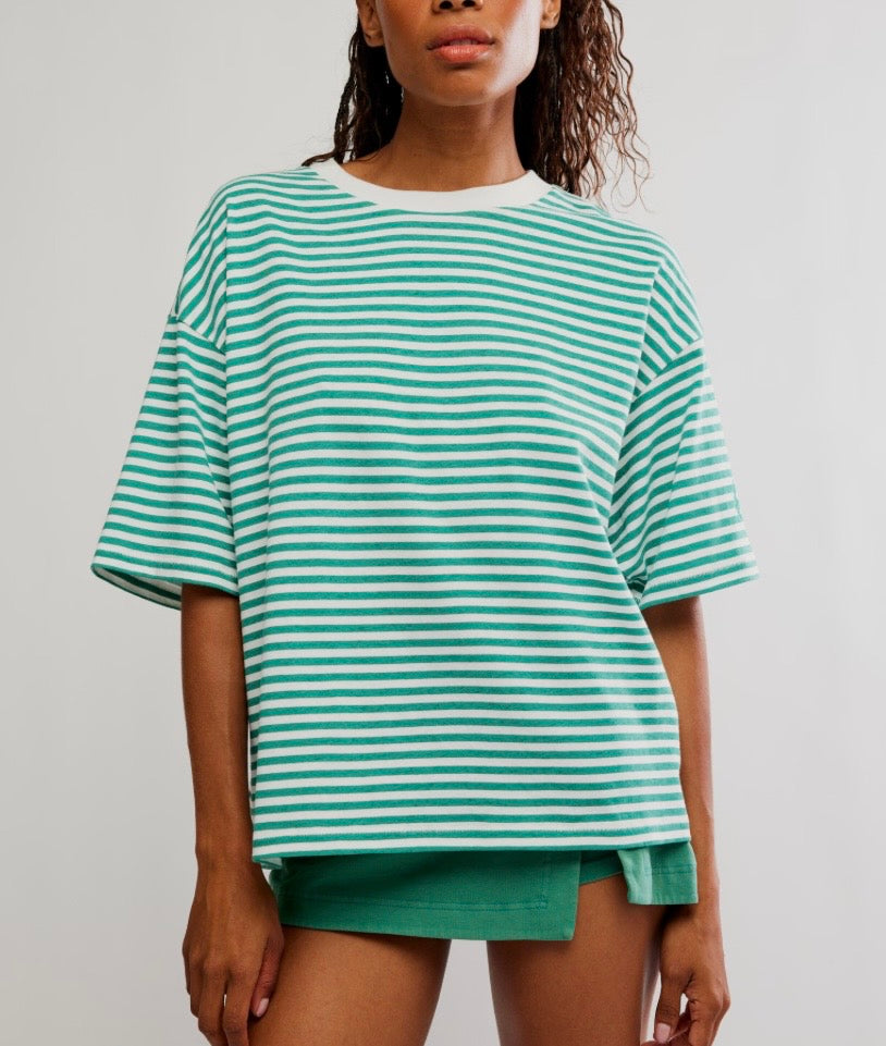 Stripe Tackle Tee Court Stripe Green
