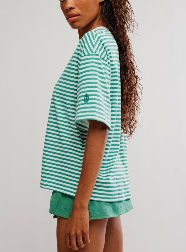 Stripe Tackle Tee Court Stripe Green