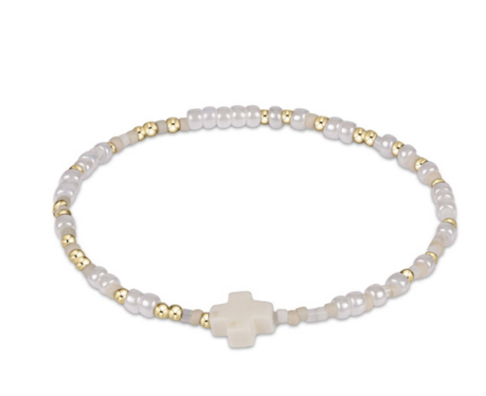 Egirl Unwritten Signature Cross Bracelet - Beauty & The Beach