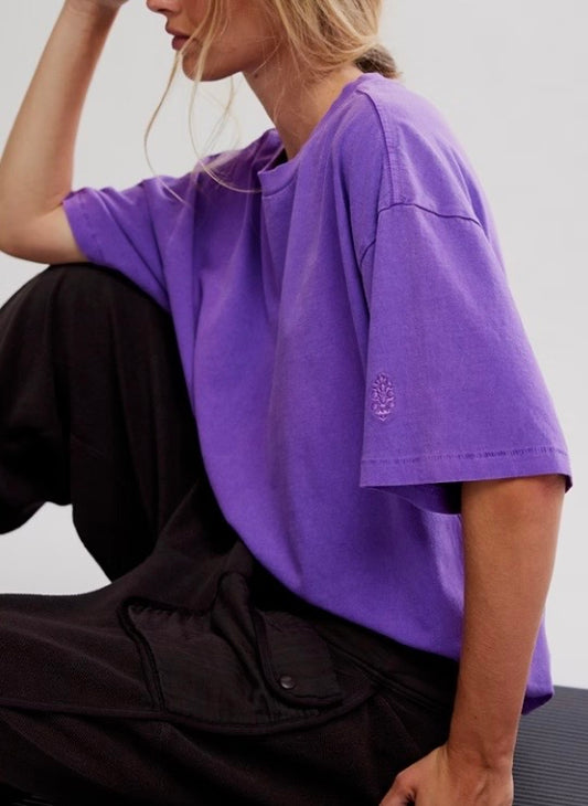 Tackle Tee in Vivid Violet