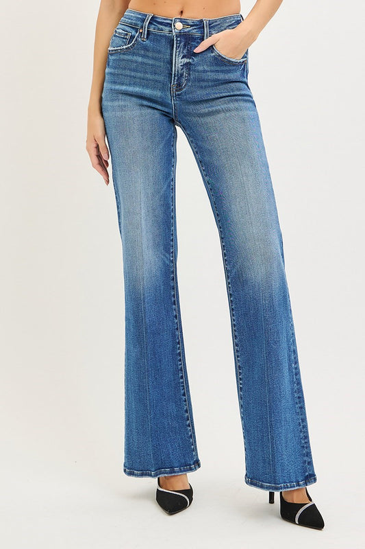5th Avenue High Rise Wide Flare Jeans