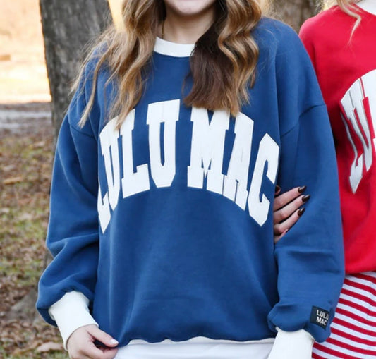 LuLu Mac Color Block Navy/White