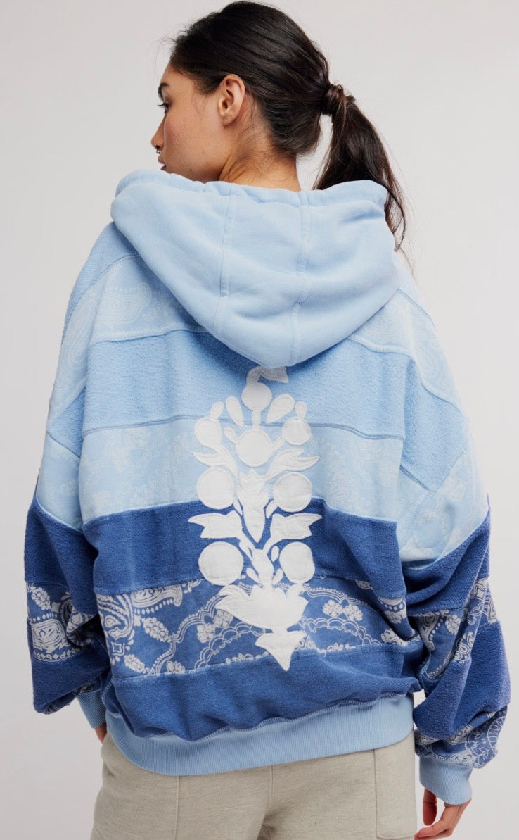 Final Call Hoodie Logo Blue Indigo Combo