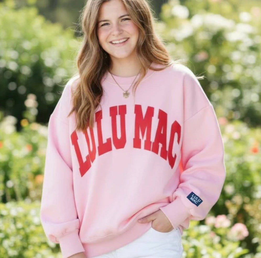 LuLu Mac Sweatshirt Pink/Red Puff