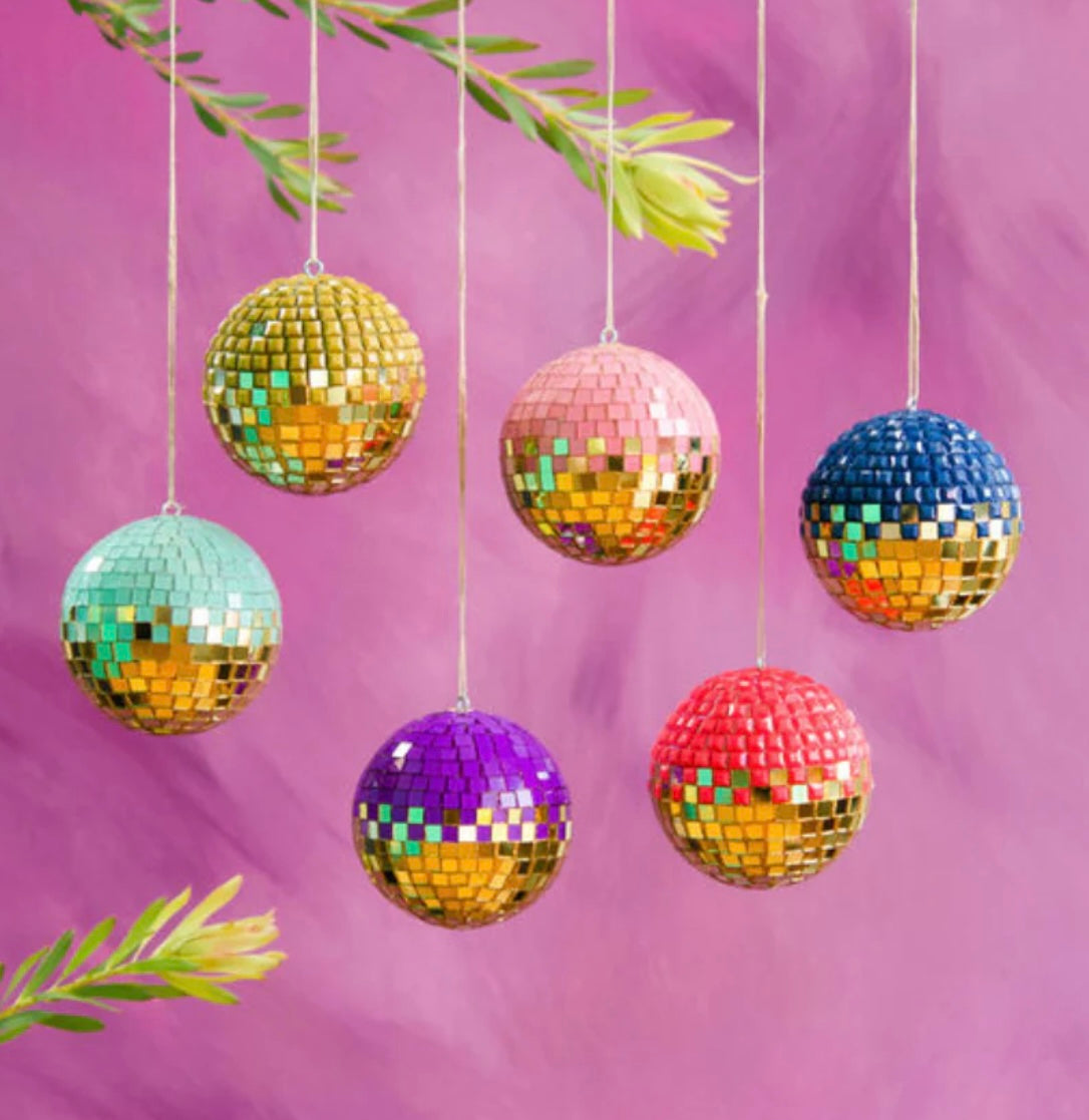 Glitterville Discoball 4" ornament