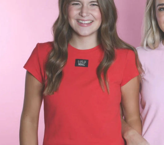 Baby Doll Lulu Mac Red SS Top