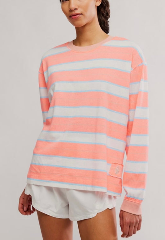 Printed Hustle Layer Neon Coral Combo