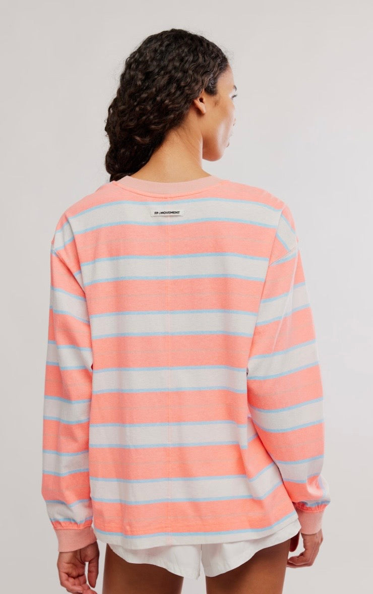 Printed Hustle Layer Neon Coral Combo