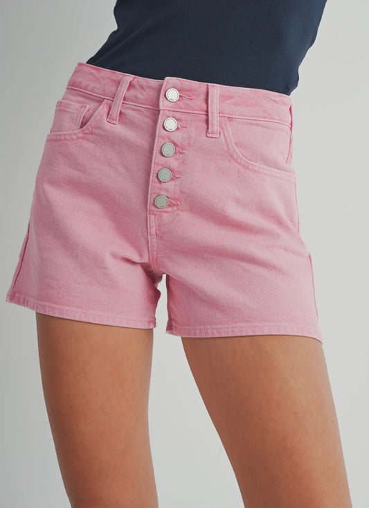 Pinky Promise Pink Denim Shorts