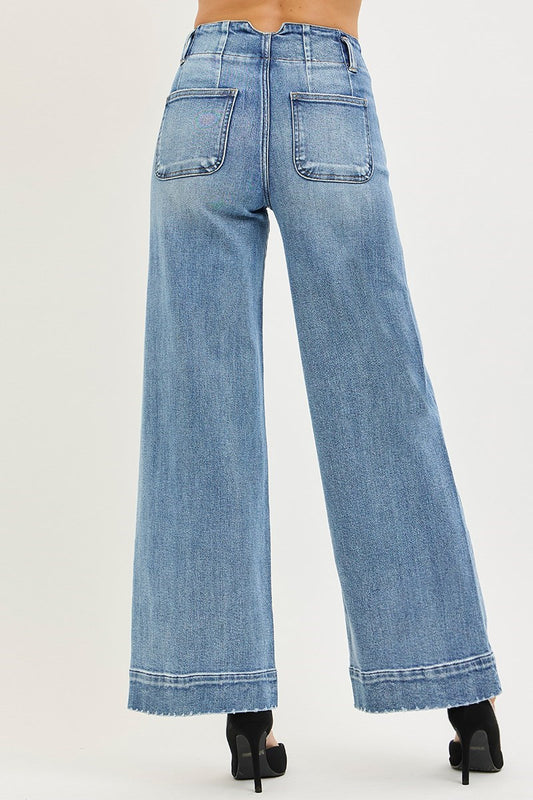 South East HR Ankle Wide Seam Jeans