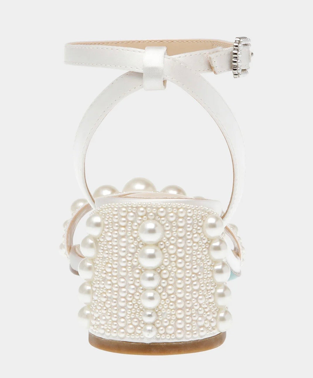 Tina Ivory Pearl Block Heel