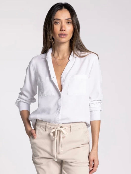 Ginger White Button Up Shirt