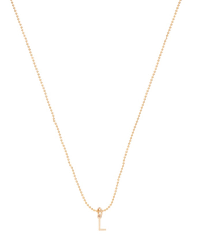 16" Necklace Gold - Respect Gold Charm - L