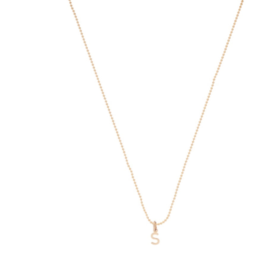 16" Necklace Gold - Respect Gold Charm - S