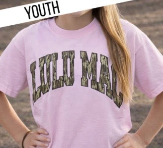 Youth Blossom LuLu Mac Mossy Oak Tee