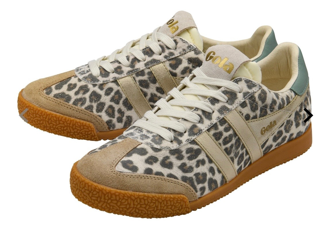 Elan Savanna Sneakers Snow Leopard/Gold/Green Mist