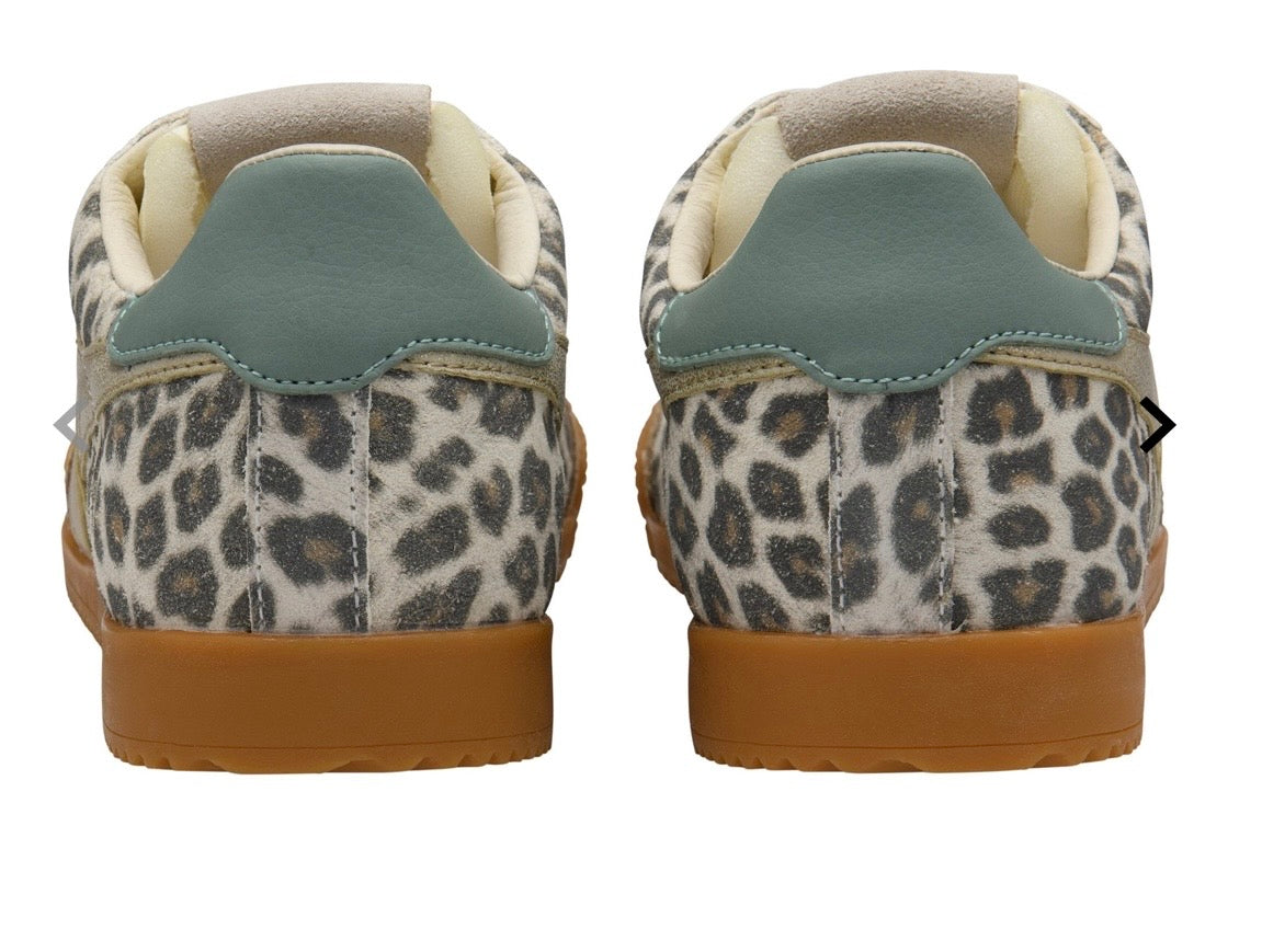 Elan Savanna Sneakers Snow Leopard/Gold/Green Mist