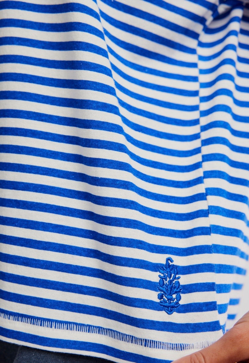 Stripe Tackle Tee Court Stripe Electric