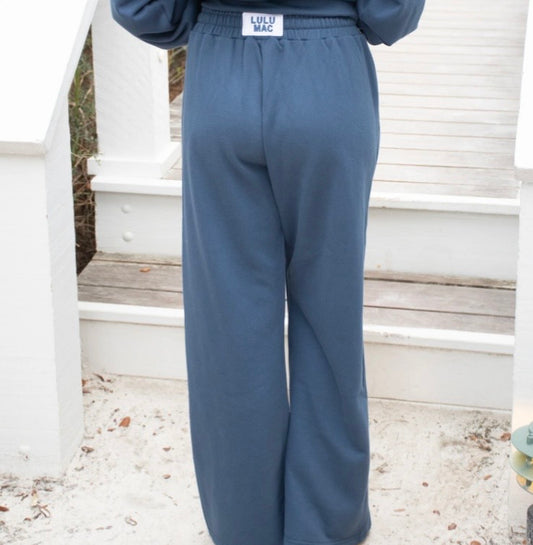 LuLu Mac Terry Cloth Pant - Navy