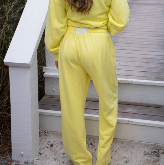 LuLu Mac Terry Cloth Pant - Yellow