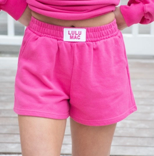 LuLu Mac Terry Shorts - Hot Pink