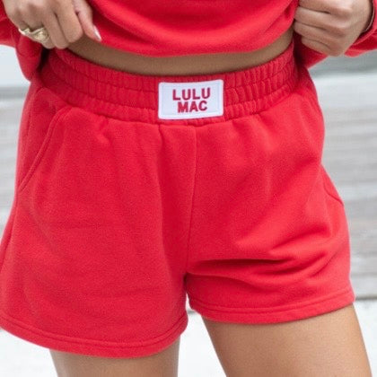 LuLu Mac Terry Shorts - Red