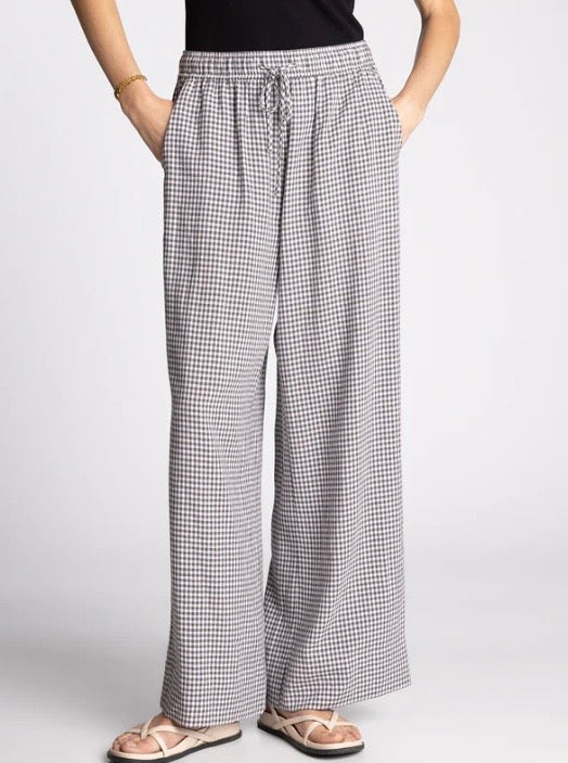 CAELIS PANTS Charcoal Gingham