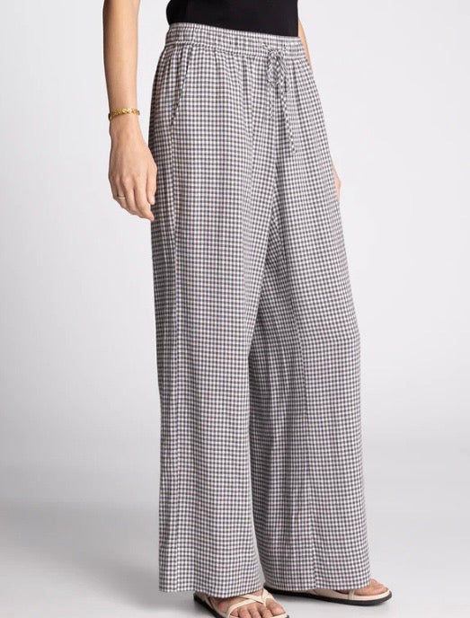 CAELIS PANTS Charcoal Gingham
