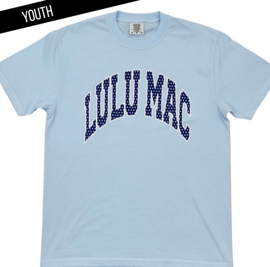 Youth Chambray Lulu Mac Polka Dot Tee