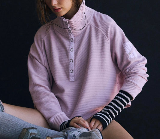 So Fly Henley Layer Coddy Rose Quartz