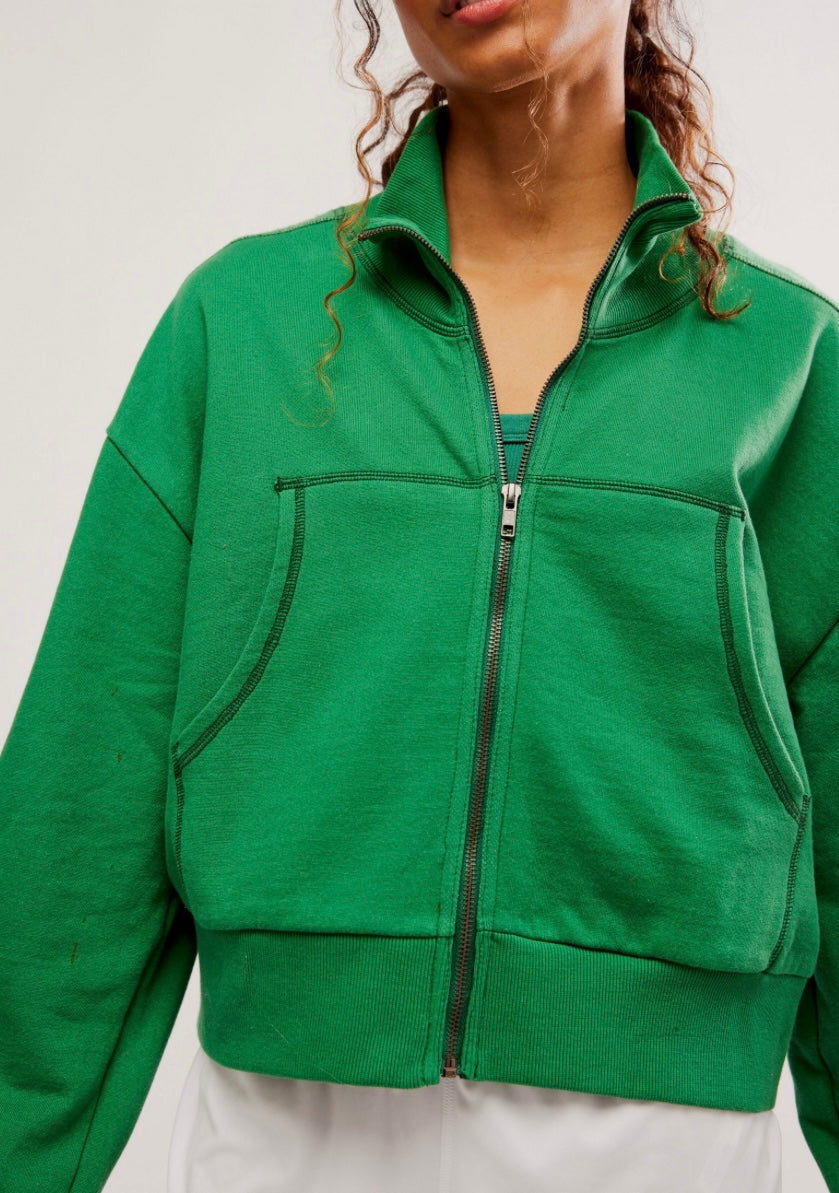 High Jump Zip Up Heritage Green