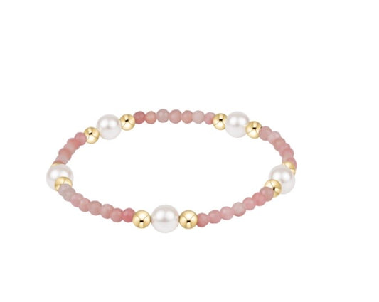 Purpose Pearl 6mm Gem Bracelet - Pink Opal