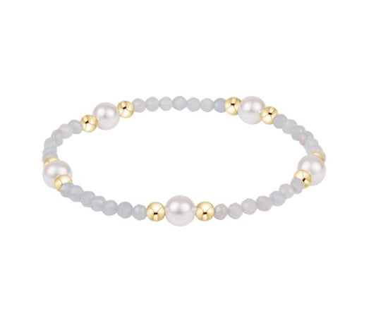 Purpose Pearl 6mm Gem Bracelet - Aquamarine