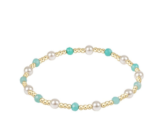 Pearl Sincerity 4mm Gem Bracelet - Amazonite