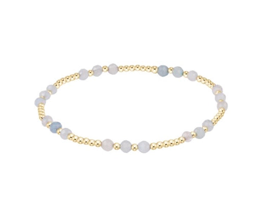 Joy Gem 3mm Bracelet - Aquamarine