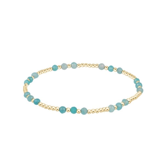 Joy Gem 3mm Bracelet - Amazonite