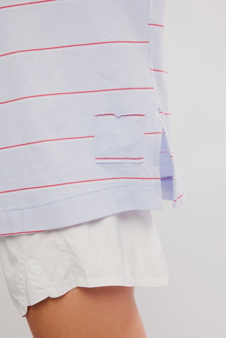 Printed Hustle Layer Awning Striped Slate