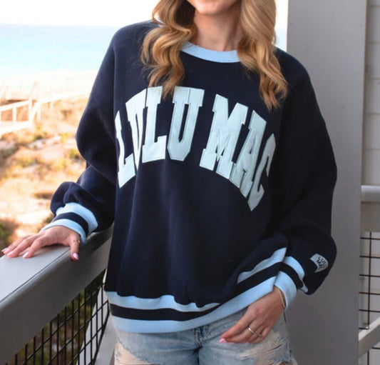 LuLu Mac Social Society Navy/Light Blue