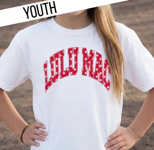 Youth Lulu Mac Red Star Tee
