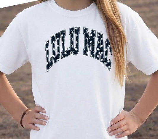 Youth Lulu Mac Navy Star Tee