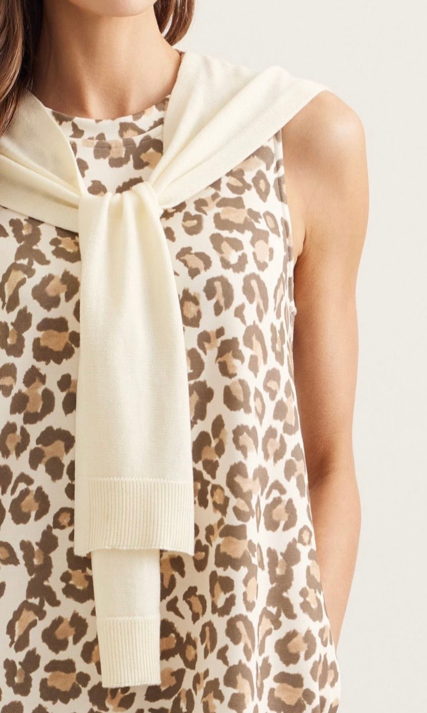 Prep & Obsessed Printed Sleeveless Dress