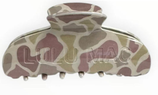 LuLu Mac Hair Clip Light Camo