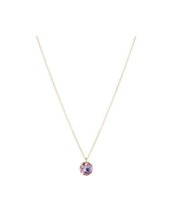 16" Necklace Gold - Reflection Small Charm - 06
