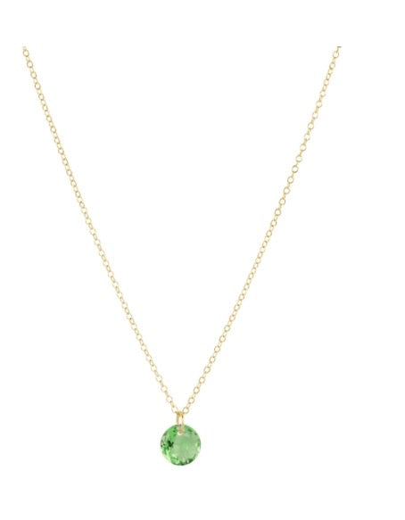 16" Necklace Gold - Reflection Small Charm - 08