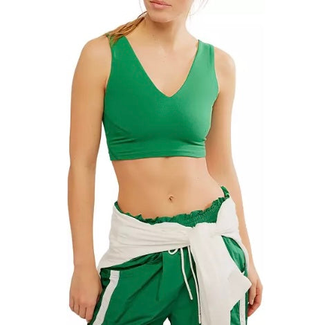 Never Better Crop Cami Heritiage Green