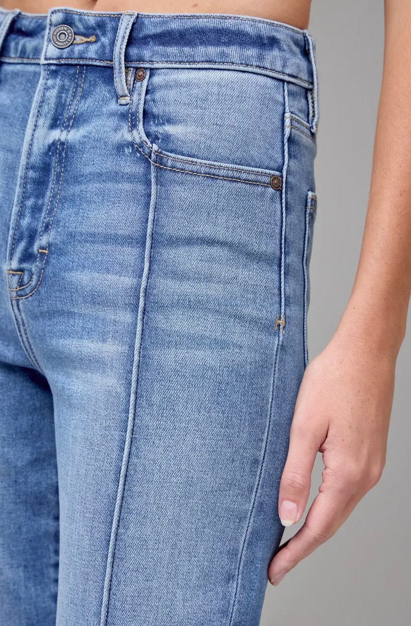 Happi Medium Light Pintuck 33” Inseam Flare