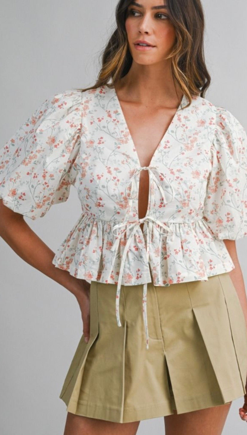 Ivory Blossom & Breeze Top