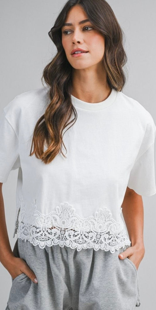 Off White Lace All Yours Blouse